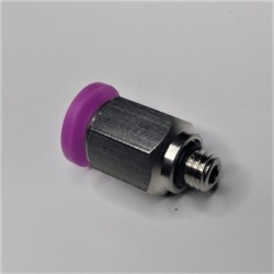 Conector Recto, tubo 4 mm - M5