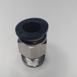 Conector Recto, tubo 6 mm-R3/8